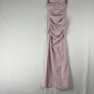 Maticevski Strapless Ruffled Evening Gown with Slit
